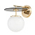 Бра Lumina Deco Dalton LDW 7014-1 GD+BK