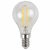 Лампа светодиодная филаментная ЭРА E14 5W 2700K прозрачная F-LED P45-5W-827-E14 Б0043437