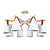 Потолочная люстра Arte Lamp Thomas A7032PL-8WH