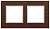 Рамка 2-постовая ЭРА Elegance 14-5302-09 Б0034574