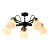 Потолочная люстра IMEX Cleo MD.22438-5-S-BK+GD