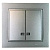 Выключатель двухклавишный Mono Electric Despina IP20 10A 250V антрацит 102-242425-103