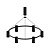 Корпус подвесной люстры Ambrella light DIY Spot SBK черный песок C9022