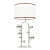 Настольная лампа Lumina Deco Fabi LDT 5528 CHR+WT