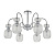 Потолочная люстра Escada Gloss 1141/6PL Chrome/Clear