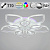 Потолочная светодиодная люстра Reluce 09827-3.3-5+5A WH (RGB)