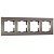 Рамка на 4 поста Werkel Slab бронза матовый W0042963 4690389193538