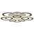 Потолочная светодиодная люстра Reluce 08881-0.3-5+5LED WH (BL+YL)