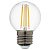 Лампа светодиодная филаментная Lightstar LED Filament E27 6W 3000K шар прозрачный 933822