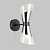Бра IMEX MD.51913-2-W-BK+CH