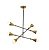 Подвесная люстра Lumina Deco Valpina LDP 6029-6 BK+MD