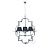 Подвесная люстра Lumina Deco Baltimore LDP 8020-4 CHR+BK