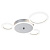 Потолочная светодиодная люстра Escada Saturn 10268/4LED Silver