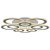 Потолочная светодиодная люстра Reluce 08881-0.3-5+5LED WH (BL+YL)