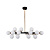 Подвесная люстра Lumina Deco Marsiada LDP 6033-16 BK+MD