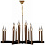 Подвесная люстра Illumico IL2265-16POR-79 BK GD