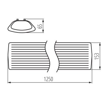 Линейный светильник Kanlux MEBA 4LED 2X120 OP PS 26964