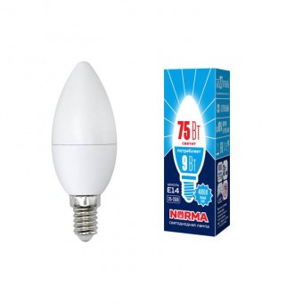 Лампа светодиодная E14 9W 4000K матовая LED-C37-9W/NW/E14/FR/NR UL-00003803
