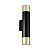 Бра Lumina Deco Tuba LDW 1101-2 BK+GD