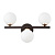 Настенный светильник Lumina Deco Marsiada LDW 6033-3 BK+F.GD