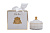 96CN-45003  Свеча ароматическая Jasmine flower tea в вазе в упаковке 185 гр