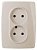 Розетка ЭРА 12 2x2P 16A 250V 12-2107-02 Б0031239