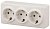 Розетка ЭРА Эксперт 3х2P E со шторками Schuko 16A 250V 11-2209-02 Б0020704