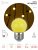 Лампа светодиодная ЭРА E27 1W 3000K желтая ERAYL45-E27 Б0049576