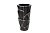 ZSC872-19BL  Кашпо d26*48см черное с серебром