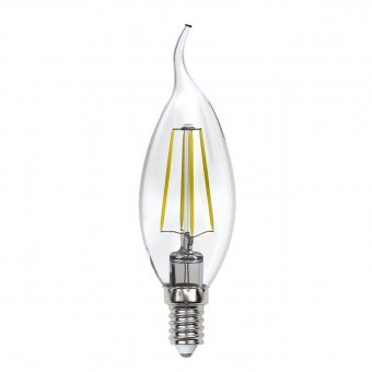 Лампа светодиодная филаментная Uniel E14 13W 3000K прозрачная LED-CW35-13W/3000K/E14/CL PLS02WH UL-00005903