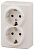Розетка ЭРА Эксперт 2х2P E Schuko 16A 250V 11-2205-02 Б0020692