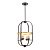 Подвесная люстра Lumina Deco Monterey LDP 1141-4 BK+MD
