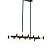 Подвесная люстра Lumina Deco Richmond LDP 6035-24 PR+BK+GD