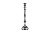 A06931740 Подсвечник металлический цвет серебро d11*H37см