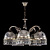 Подвесная люстра Artglass Cassandra V. White Gold CE