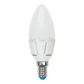 Лампа светодиодная Uniel E14 7W 4000K матовая LED-C37 7W/NW/E14/FR PLP01WH UL-00002411