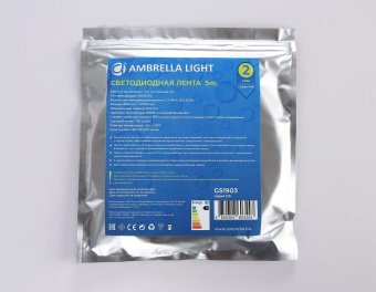 Светодиодная влагозащищенная лента Ambrella Light 7,2W/m 30LED/m 5050SMD холодный белый 5M GS1903